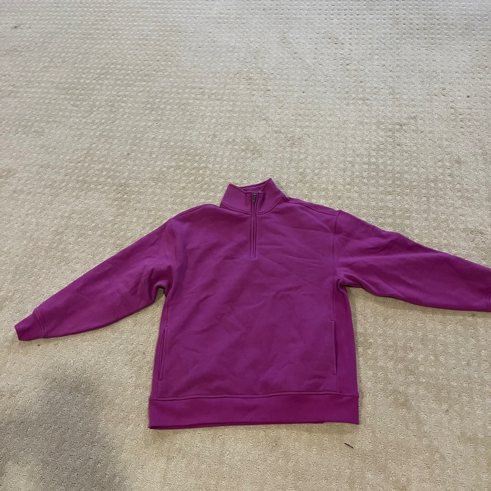 Athleta Forever Fleece 1/4 zip sweatshirt